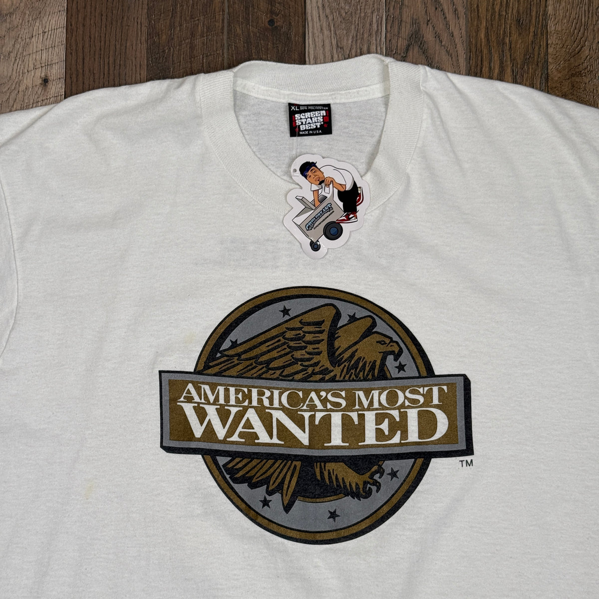 VTG Americas Most Wanted T Shirt XL White
