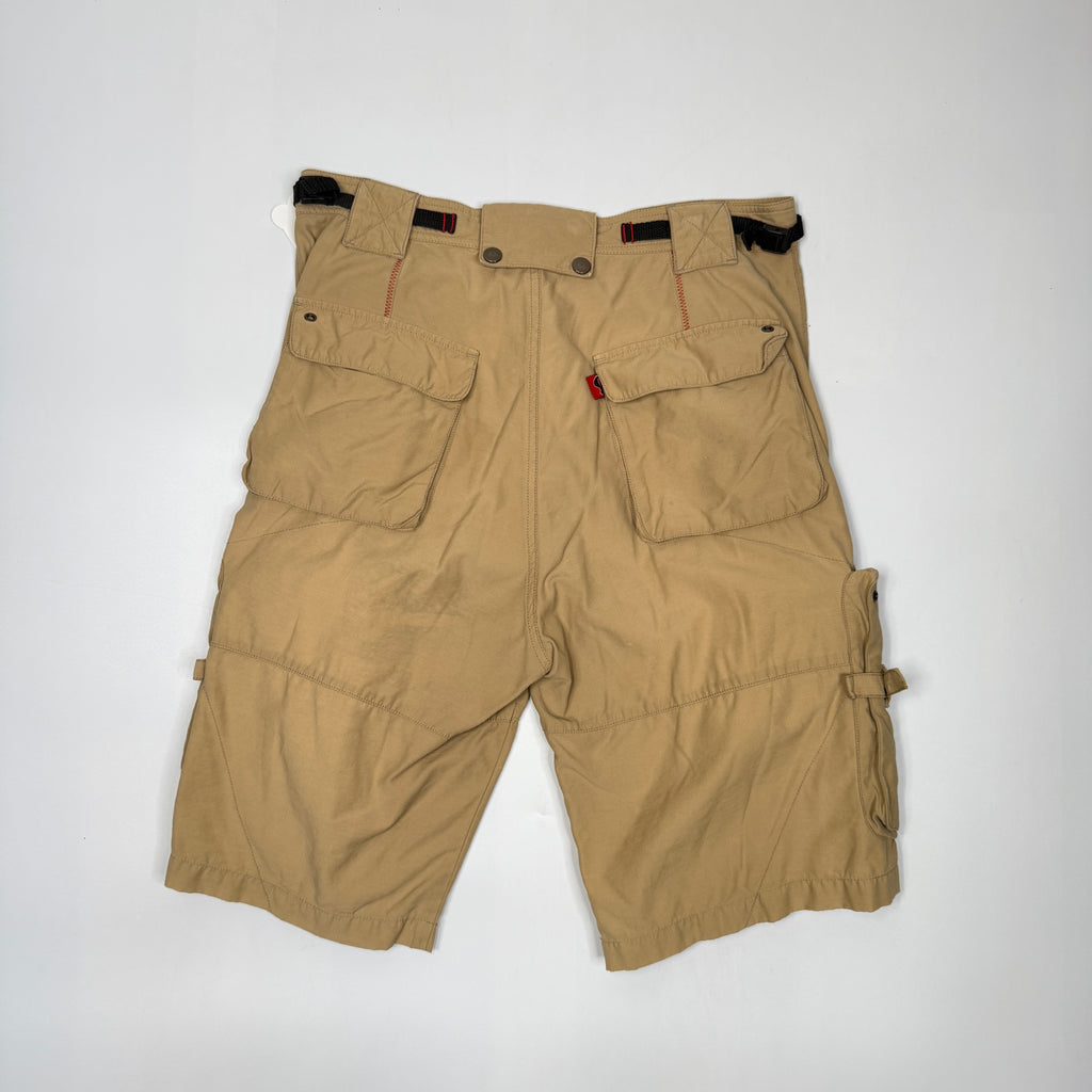 Y2K Side Out Utility Shorts 32" Khaki