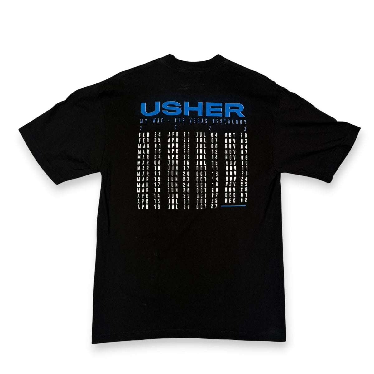2023 Usher My Way Las Vegas Residency T Shirt XL/L