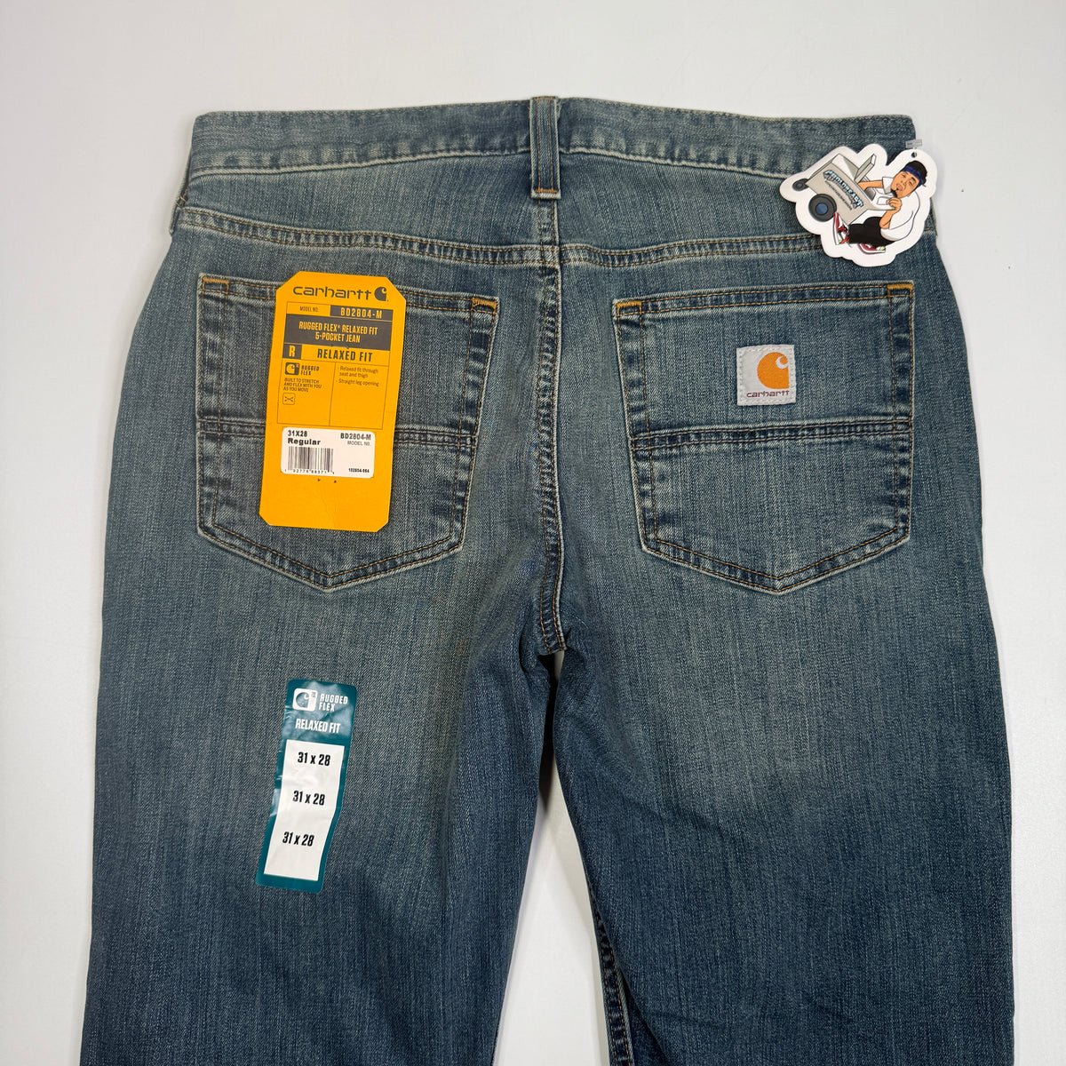 NWT Carhartt Relaxed Straight Rugged Flex Jeans 31" Superior