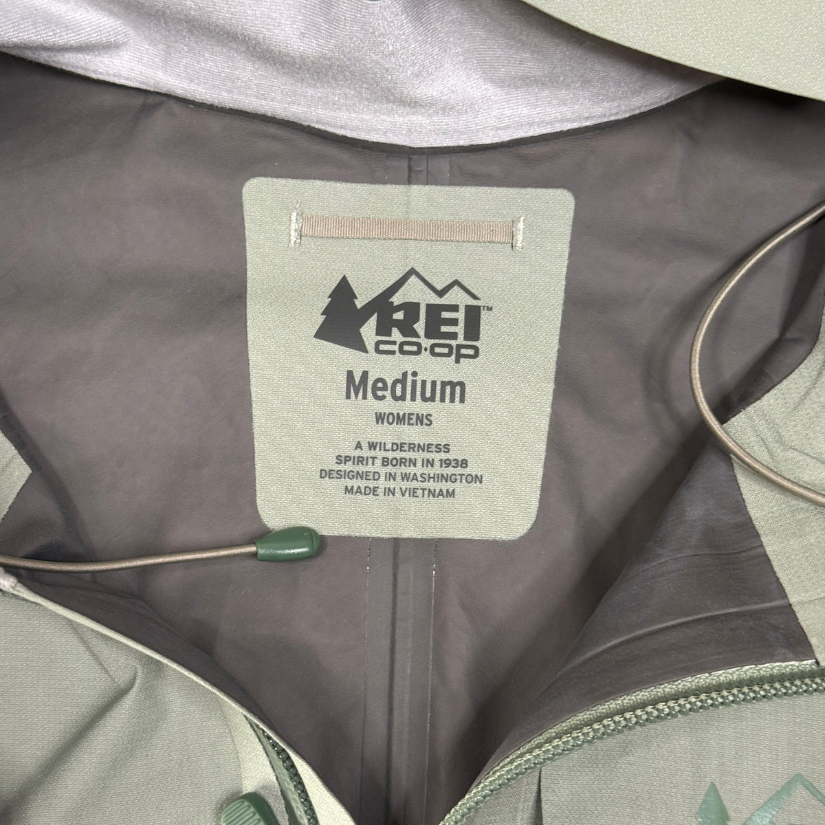 REI Goretex Coop XeroDry Full Zip Rain Windbreaker M Wmn