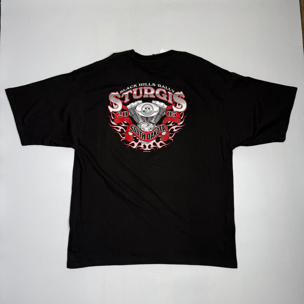 Y2K 2005 Sturgis Black Hills Rally South Dakota T Shirt 2XL