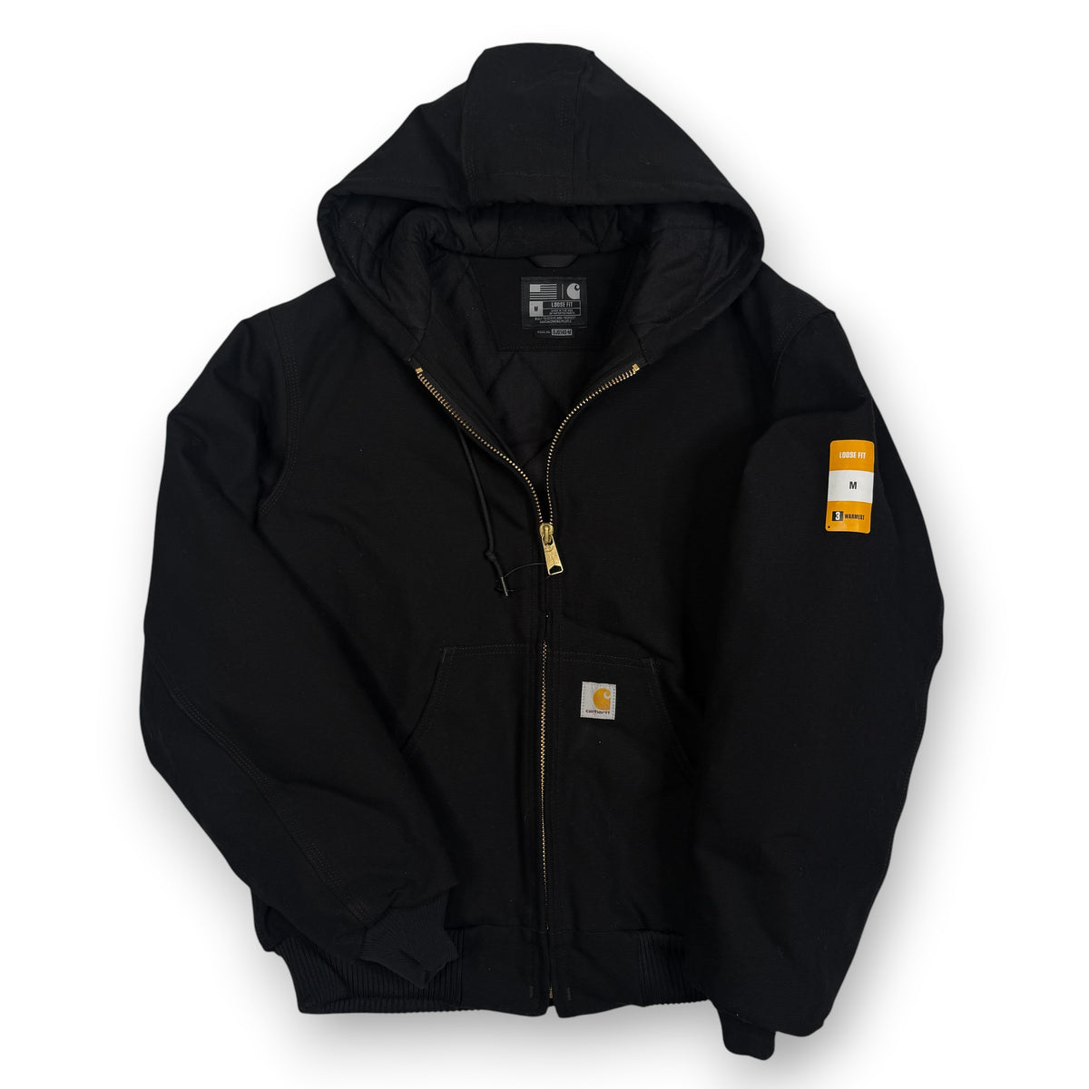 NWOT Carhartt Duck Active Loose Fit Jacket M Black