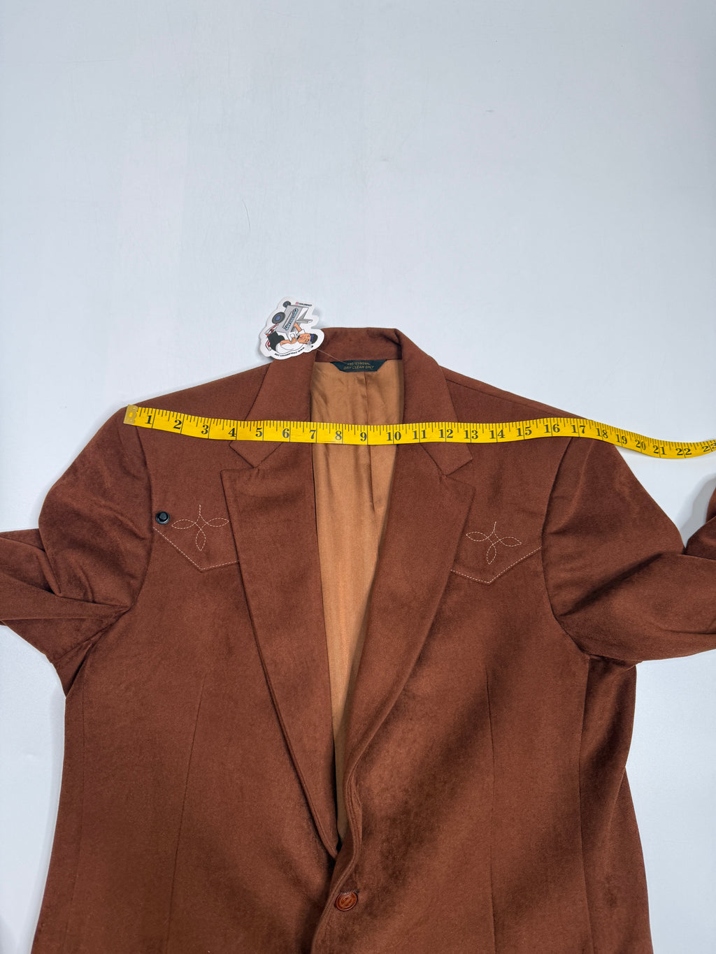 VTG Stetson Western Blazer Embroidered Cowboy L Brown