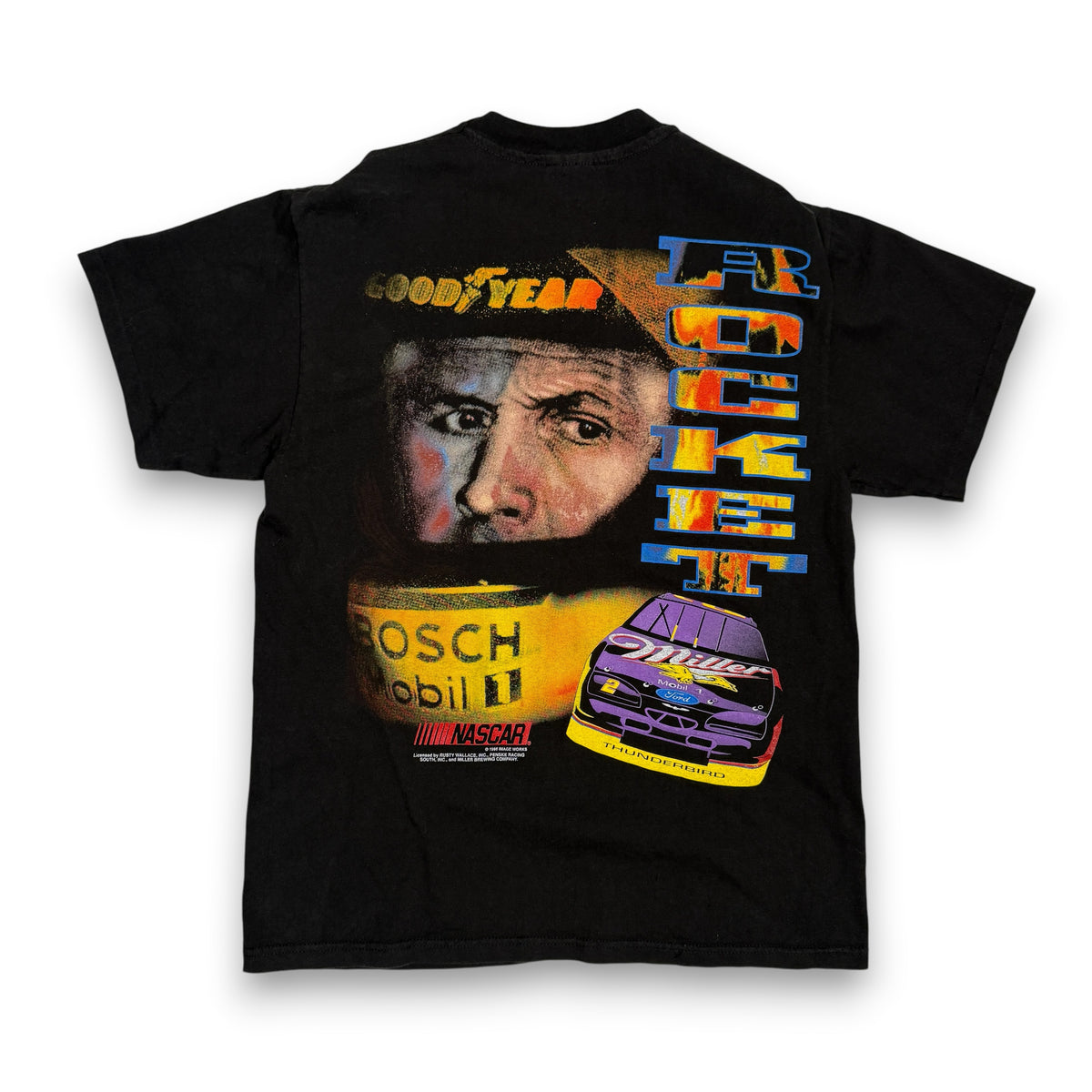 VTG 1998 Rusty Wallace Goodyear T Shirt L