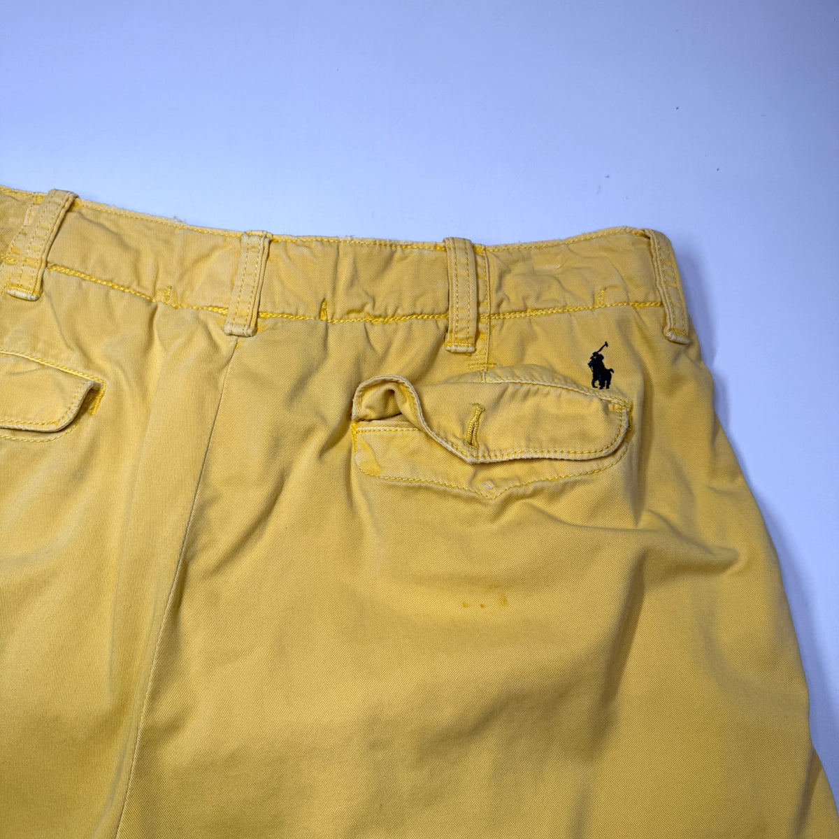VTG Ralph Lauren Cargo Chino Shorts 38" Yellow