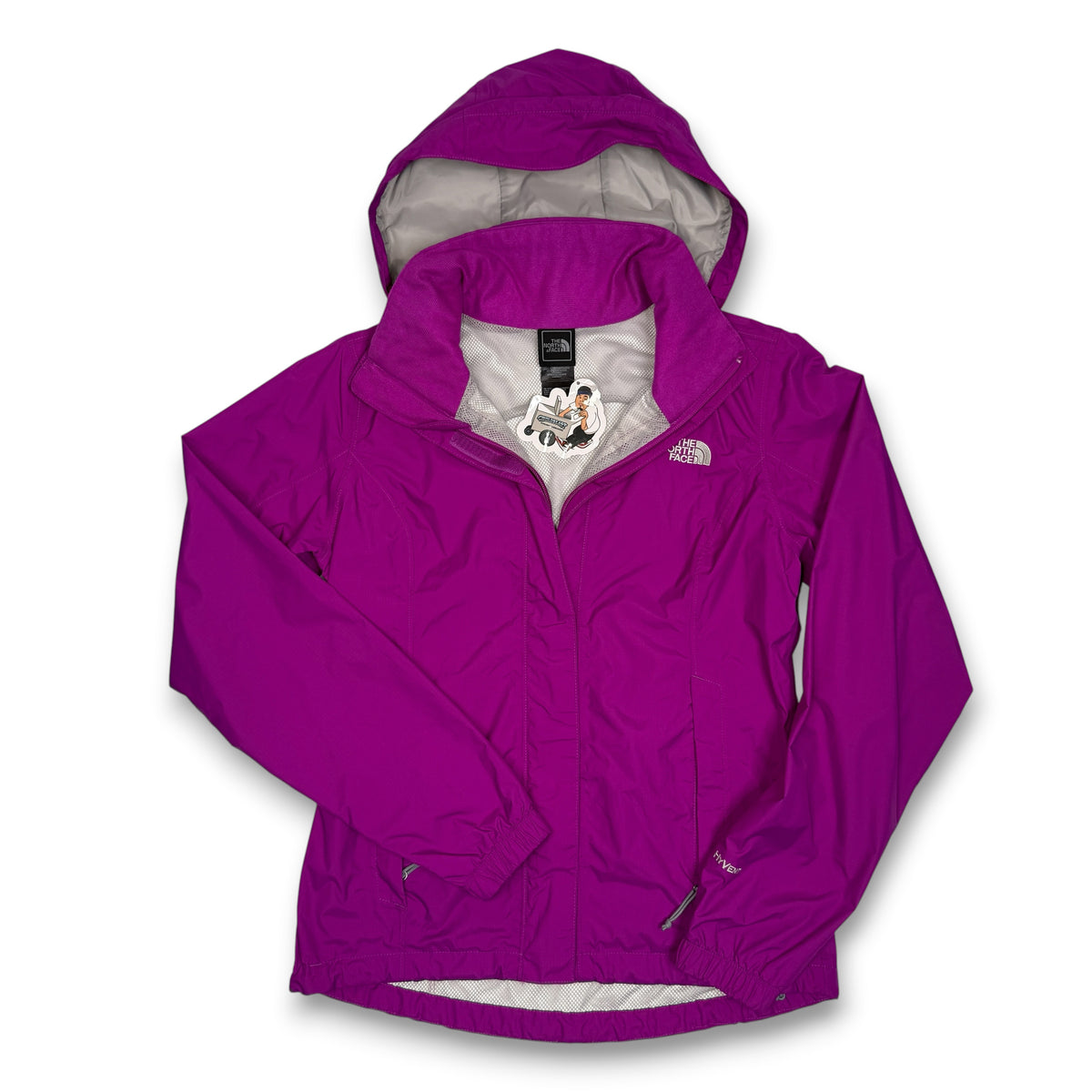 North Face Hyvent Magenta Rain Windbreaker Jacket XS Wmn