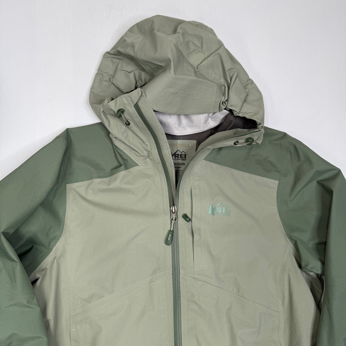 REI Goretex Coop XeroDry Full Zip Rain Windbreaker M Wmn