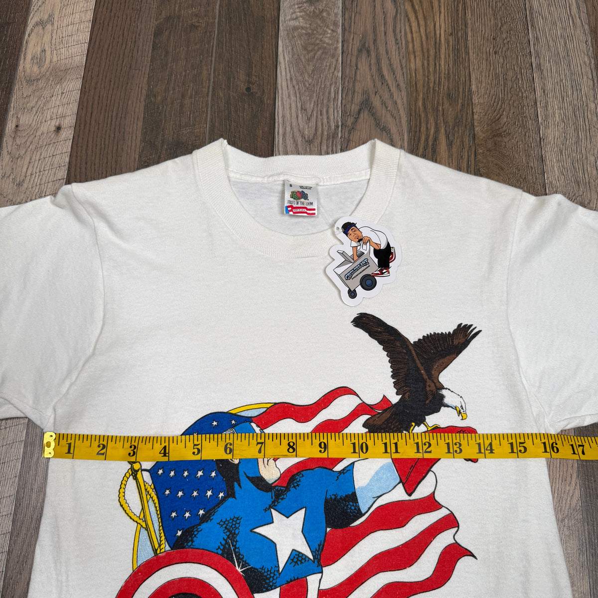 VTG 1990 Marvel Captain America T Shirt S