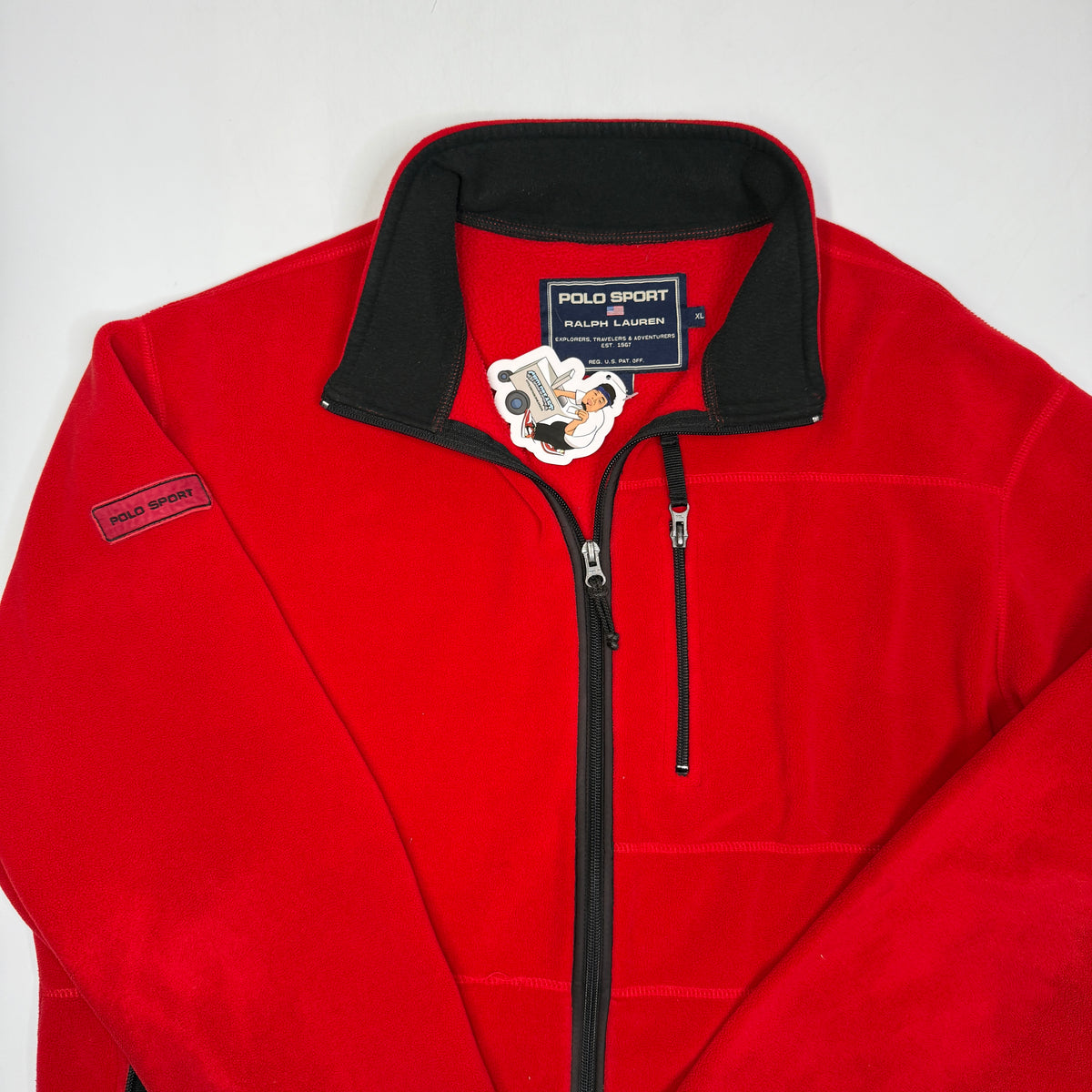 VTG Polo Sport Fleece Full Polartec Thermopro Zip XL