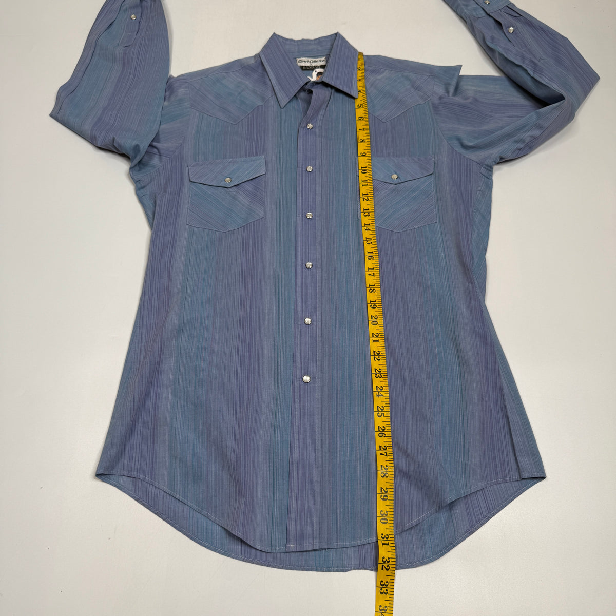 VTG Karman Western Peal Snap L/S Button Up M Purple