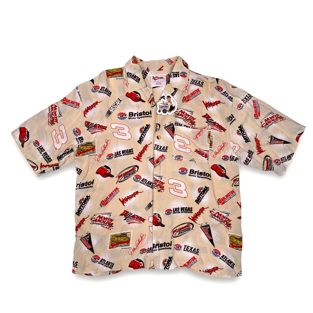NWT VTG Paradise Found Cattleya Orchid Rayon Button Up S Peach