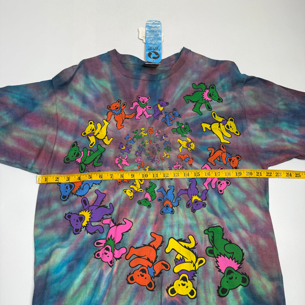 NWT VTG 1998 Grateful Dead Dancing Bears Tie Dye T Shirt L