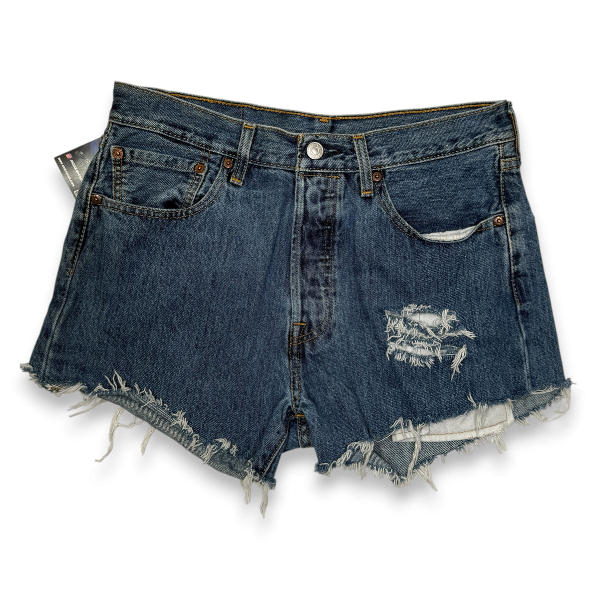 VTG 501 Levis Distressed Shorts 31" / M