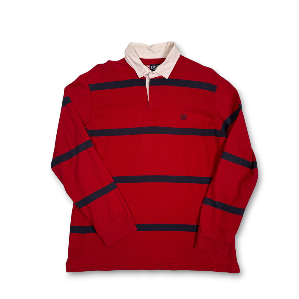 VTG Chaps Striped Rugby Polo L