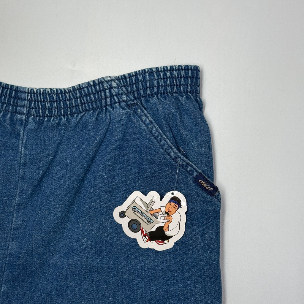 VTG Chic Elastic Denim Shorts 31" M/L