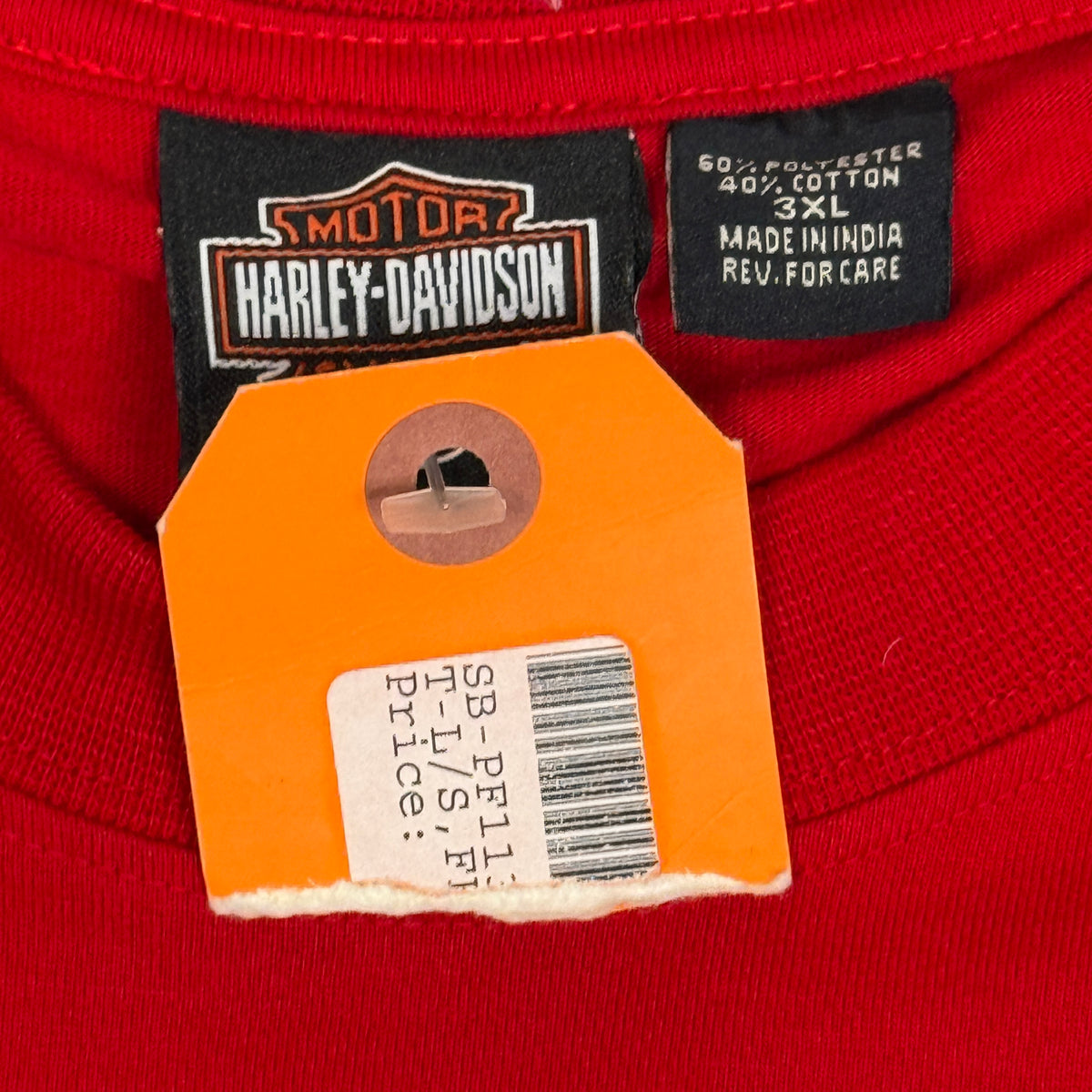 NWT Harley Davidson Fire FIghters L/S T Shirt 3XL Red