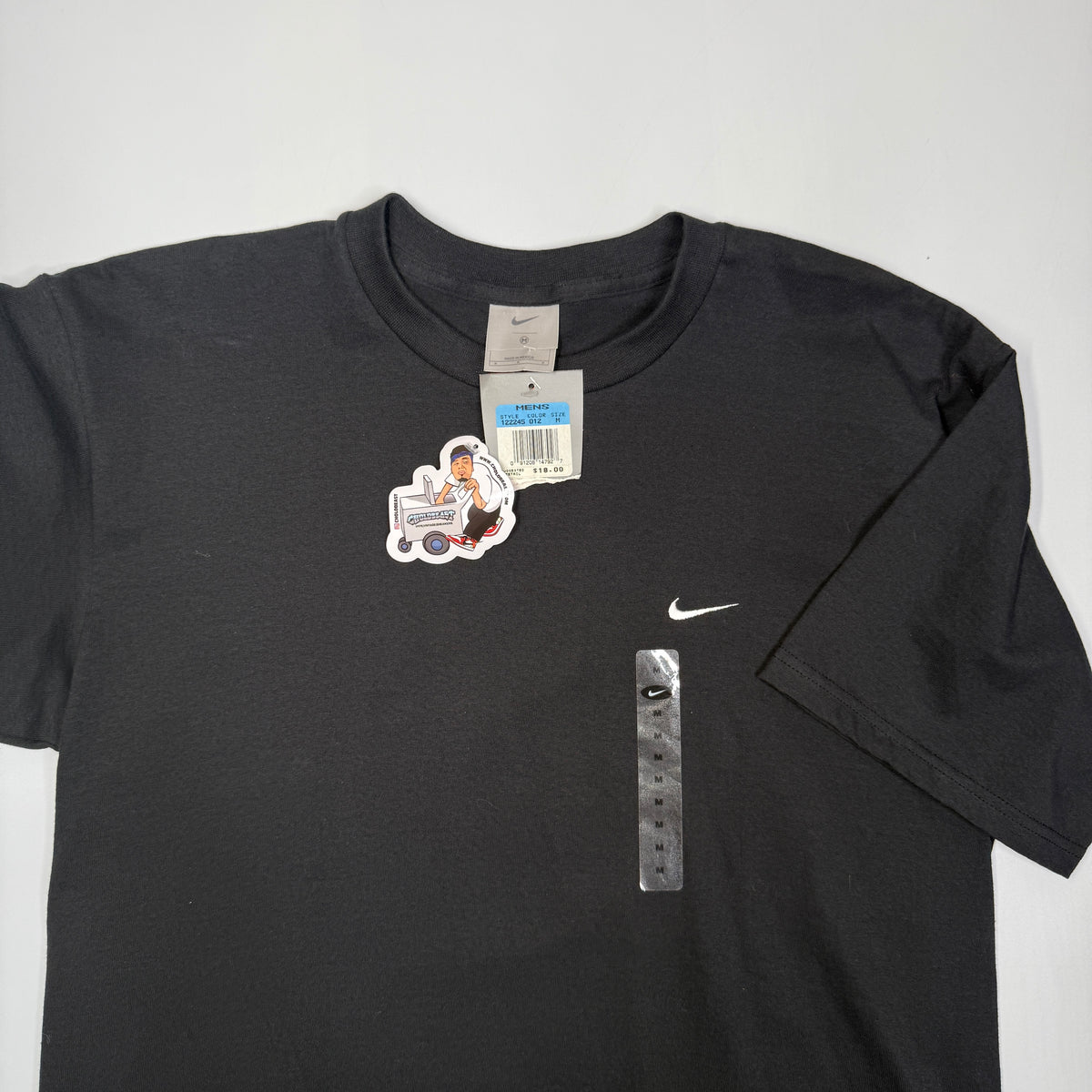 NWT Y2K Nike Mini Swoosh T Shirt L Black