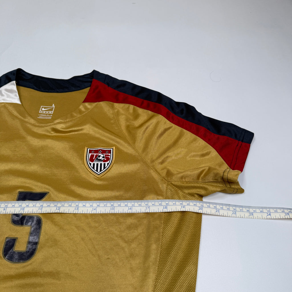 Y2K 2007 Nike Tarpley Soccer Jersey WMN L Gold