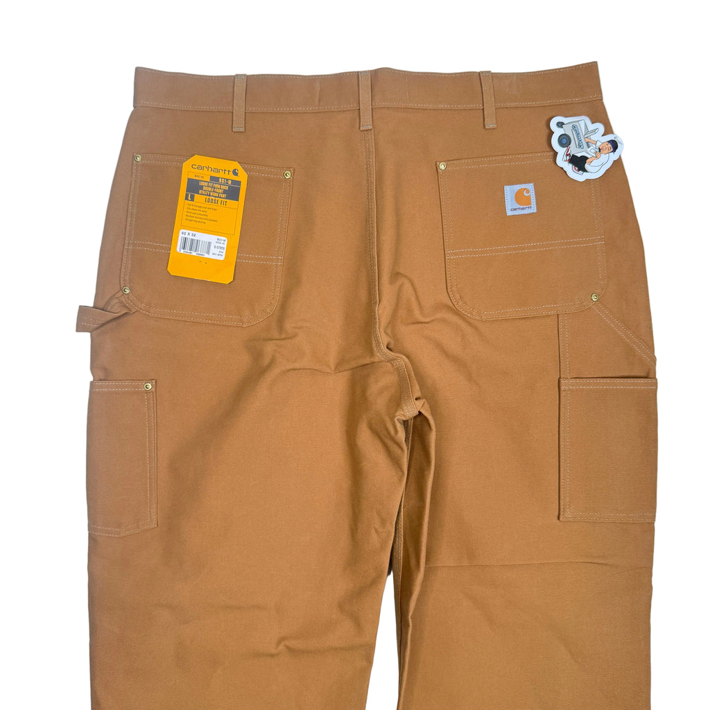 NWT Carhartt Iconic B01 Firm Duck Double Front Loose Fit Work Pants 40" Brown