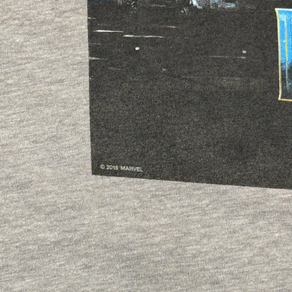 2016 Marvel Black Panther Movie Poster Promo T Shirt M Grey