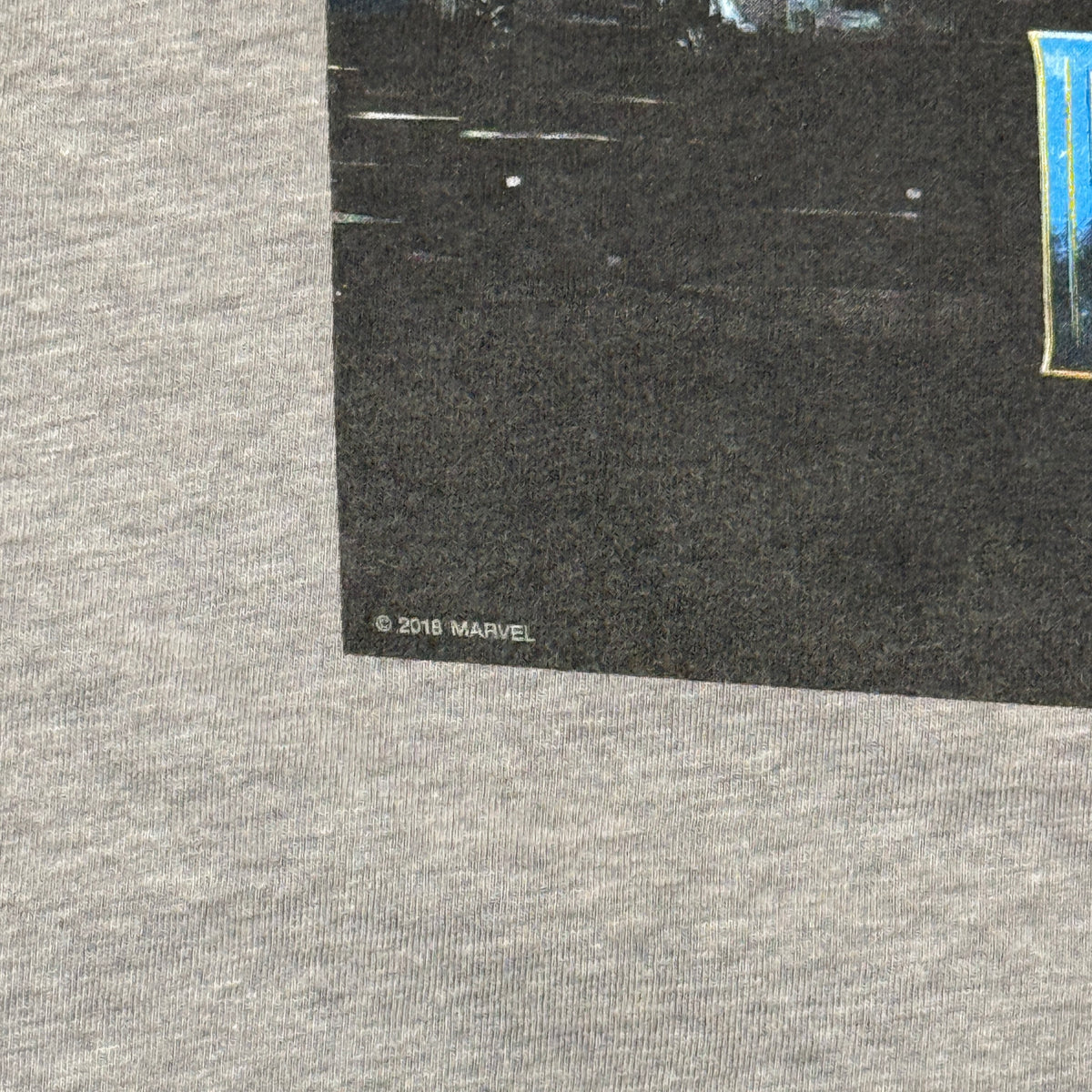 2016 Marvel Black Panther Movie Poster Promo T Shirt M Grey