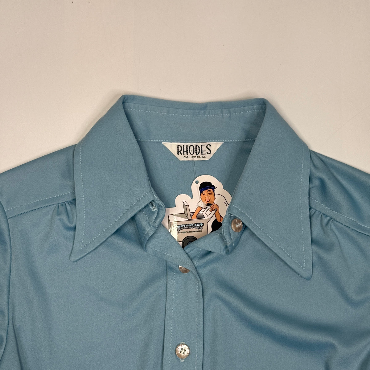 VTG Rhodes Dagger Collar Button Up Blouse M