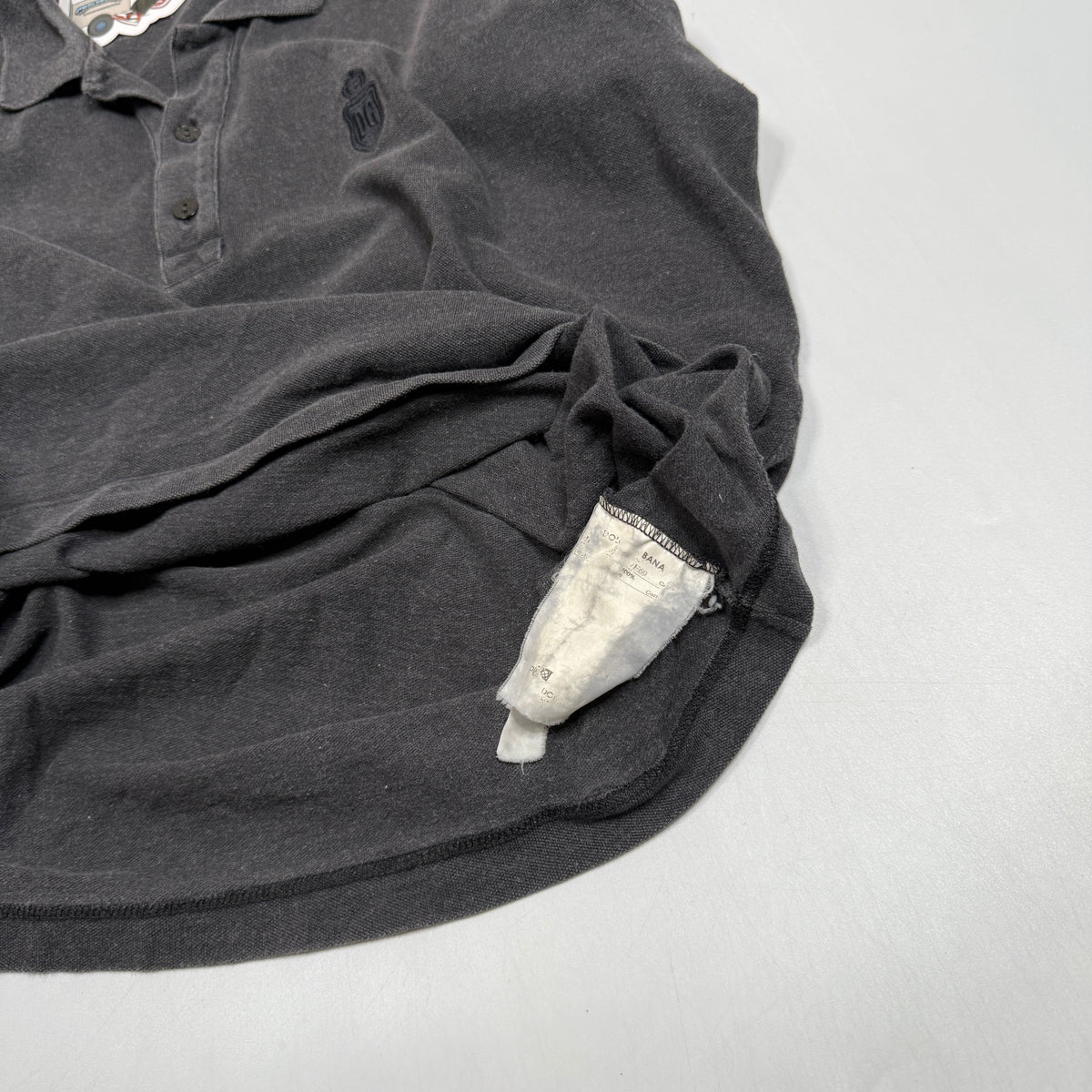 VTG Dolce & Gabbana Faded Washed Polo Shirt S/M Grey