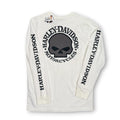 Harley Davidson Embroidered Skull L/S T Shirt M