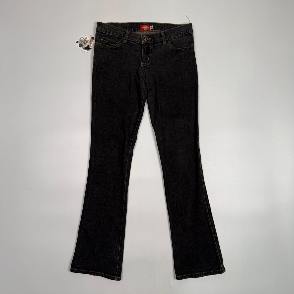 Y2K Dickies Y2K Denim Bootcut Low Rise Pants 29" S/M Black