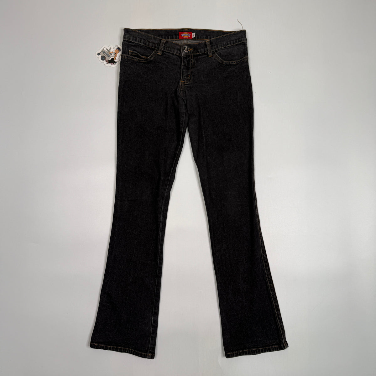 Y2K Dickies Y2K Denim Bootcut Low Rise Pants 29" S/M Black
