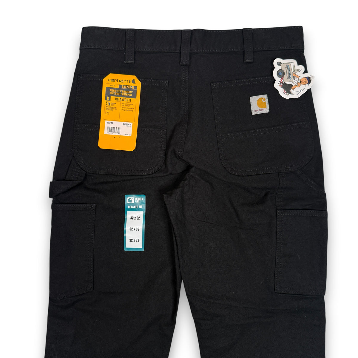 NWT Carhartt Relaxed Straight Duck Pants 32" Black