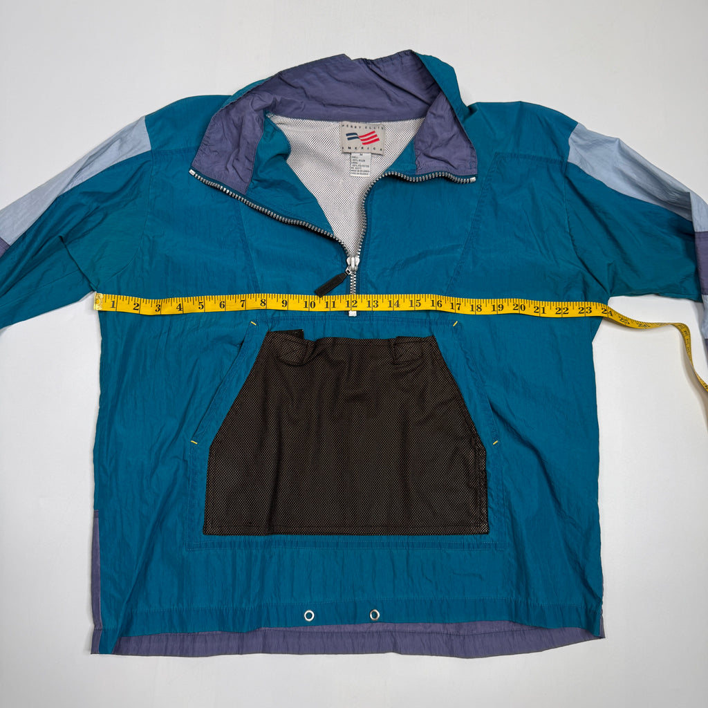 VTG Perry Ellis America Colorblock Windbreaker Pullover M