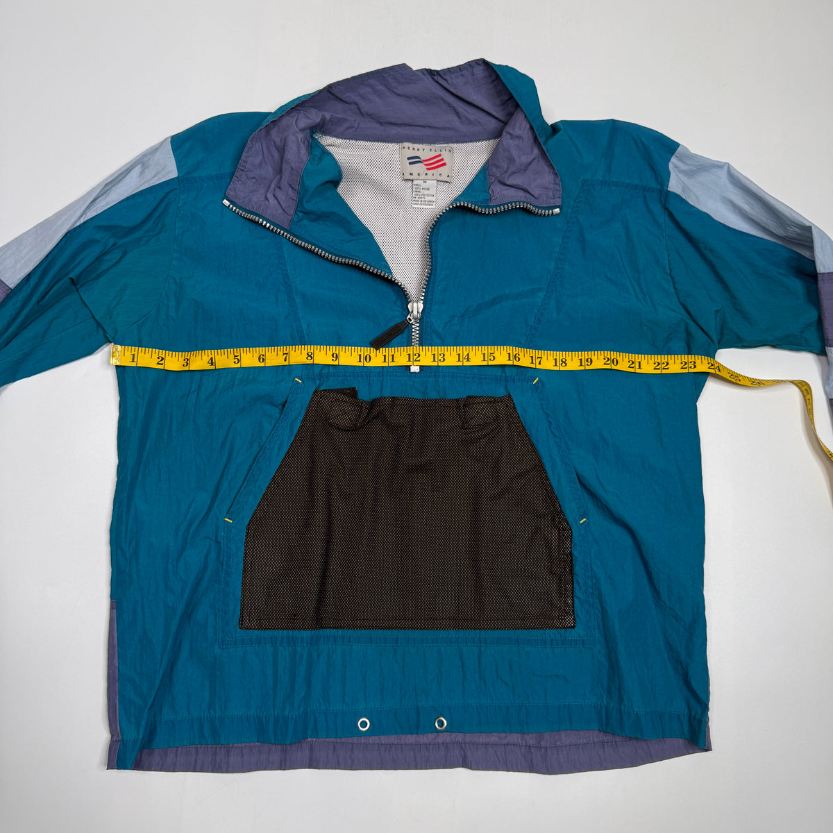 VTG Perry Ellis America Colorblock Windbreaker Pullover M