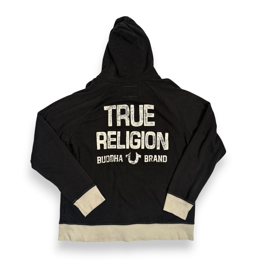 Y2K True Religion Buddah Full Zip Hoodie M/L