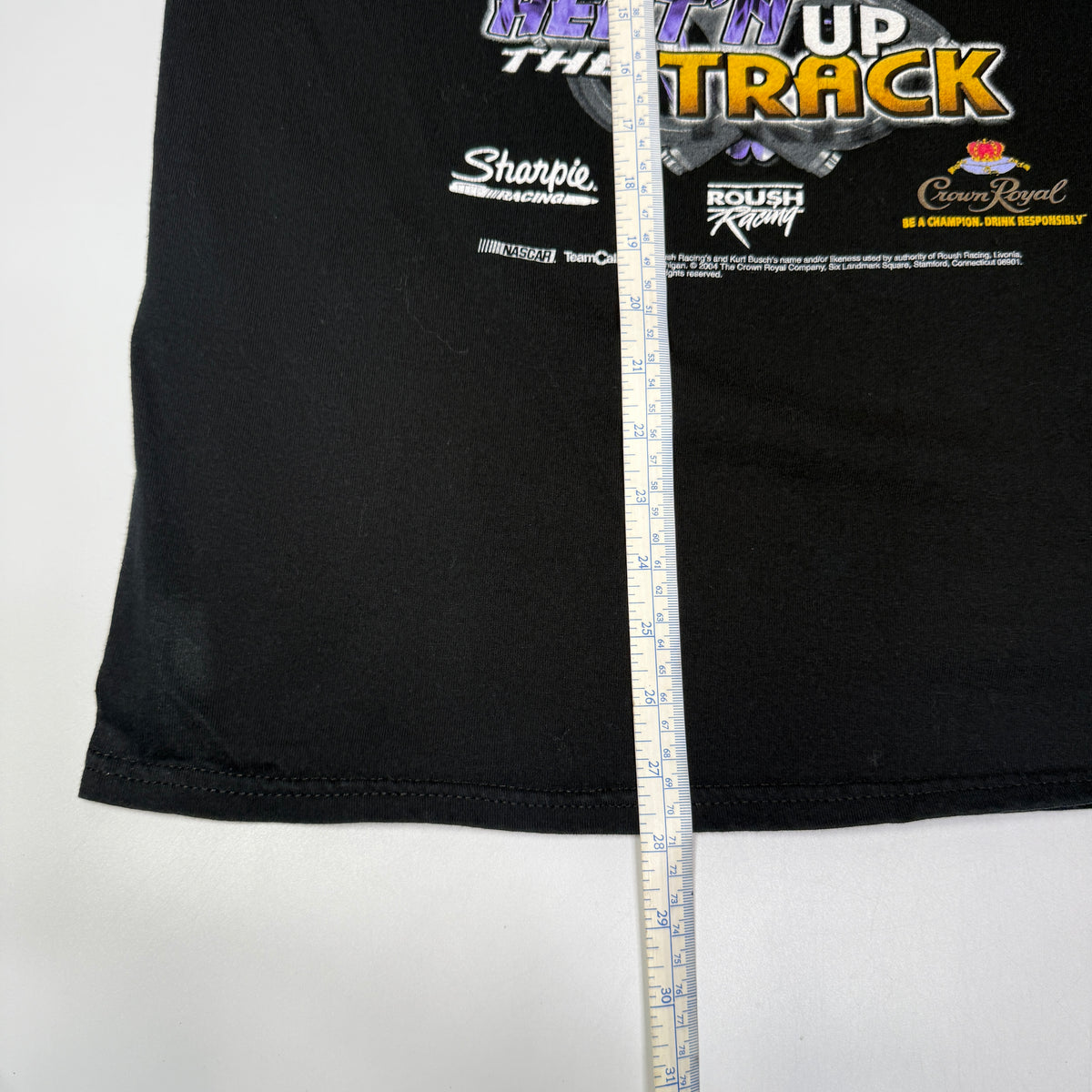 Y2K Kurt Busch Rookie Heat N Up Nascar T Shirt M Black