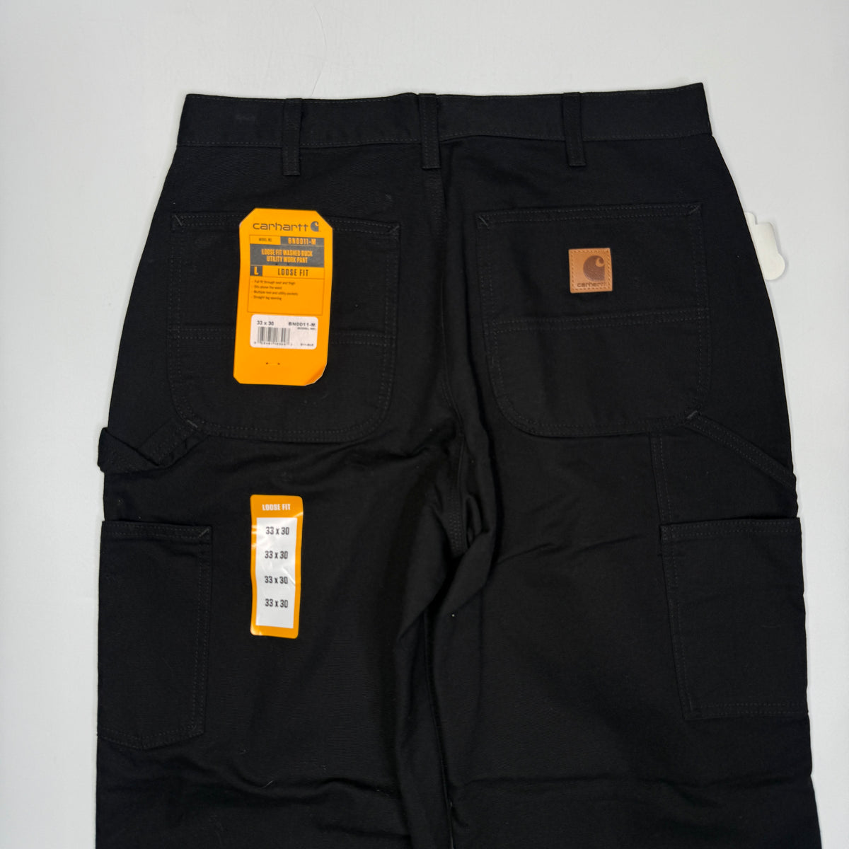 NWT Carhartt Relaxed Straight Duck Pants 32" Black
