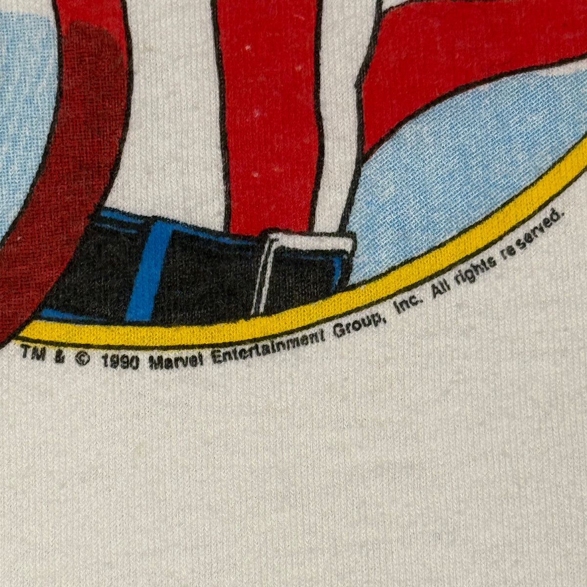 VTG 1990 Marvel Captain America T Shirt S