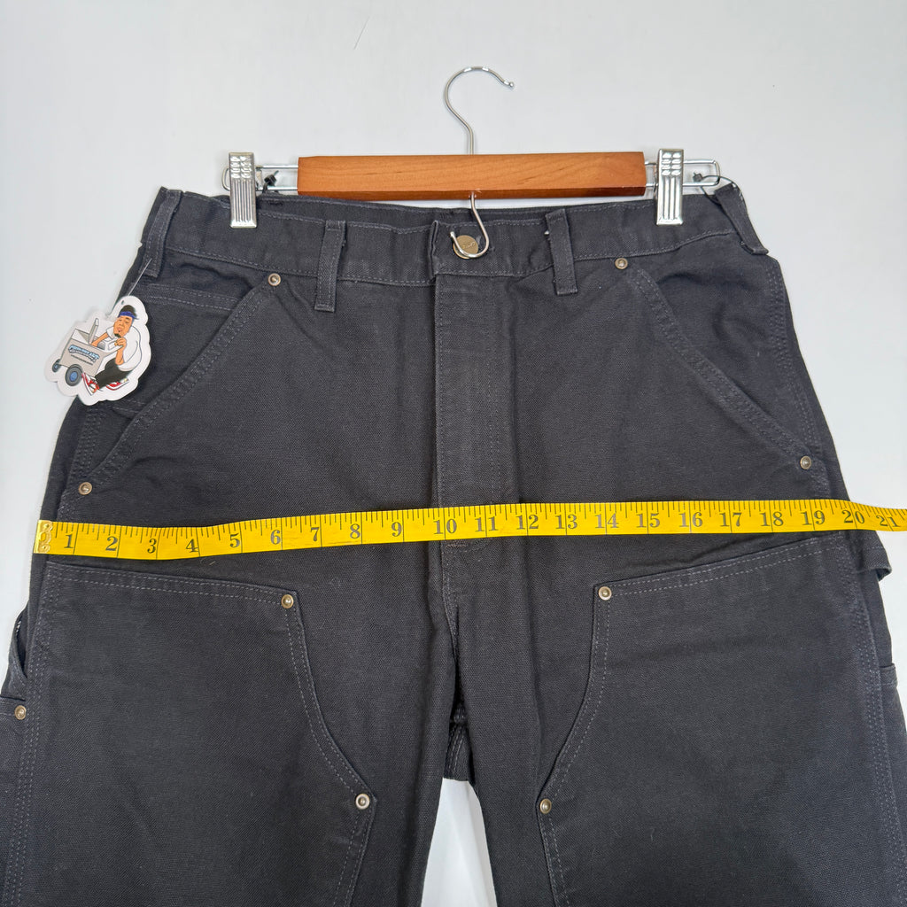 NWT Carhartt Iconic B01 Firm Duck Double Front Loose Fit Work Pants 32" Black