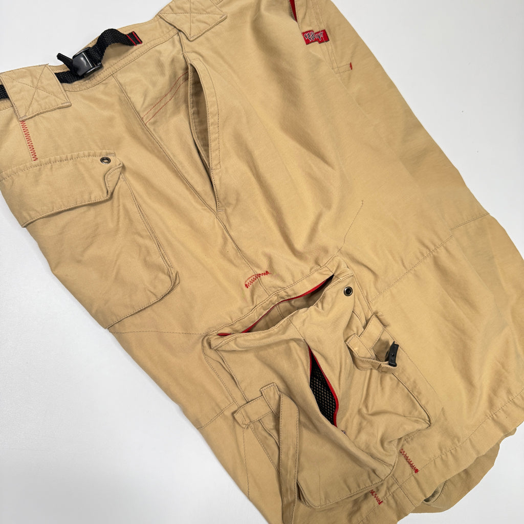 Y2K Side Out Utility Shorts 32" Khaki