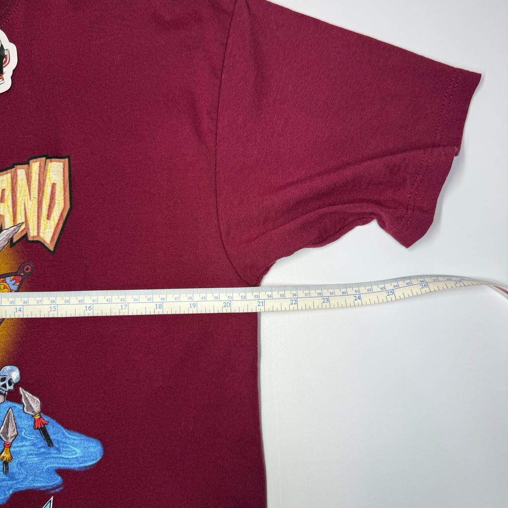 NWOT Disneyland Adventure Land Mickey T Shirt L Burgundy
