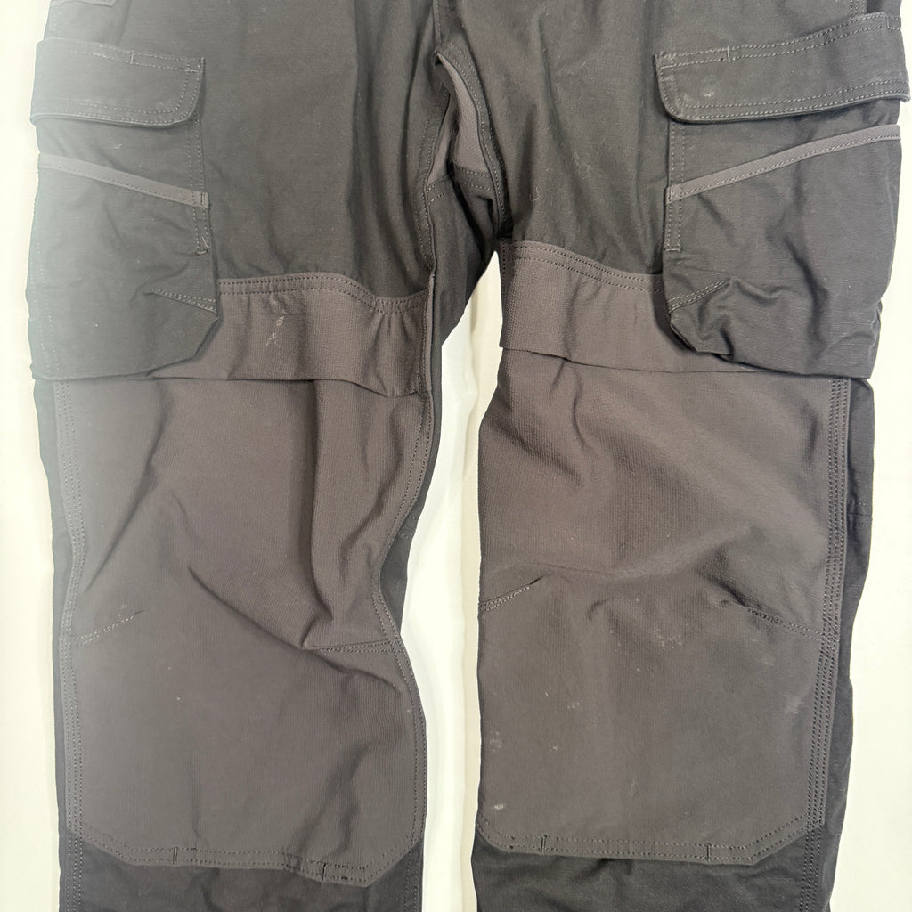 Carhartt Steel Rugged Flex Relaxed Fit Double Front Cargo Work Pants 40" Black