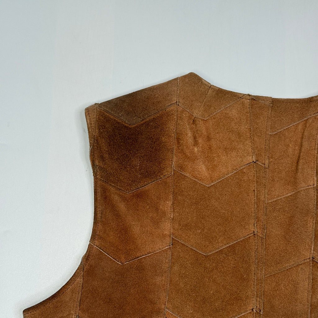 VTG Randy Nichols Suede Leather Vest S