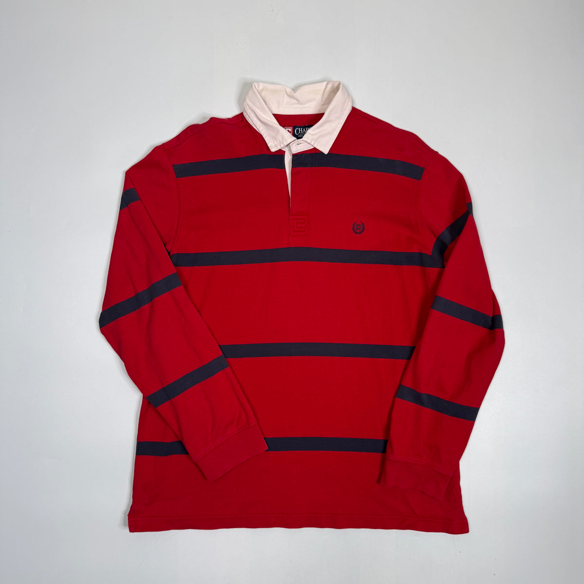 VTG Chaps Striped Rugby Polo L