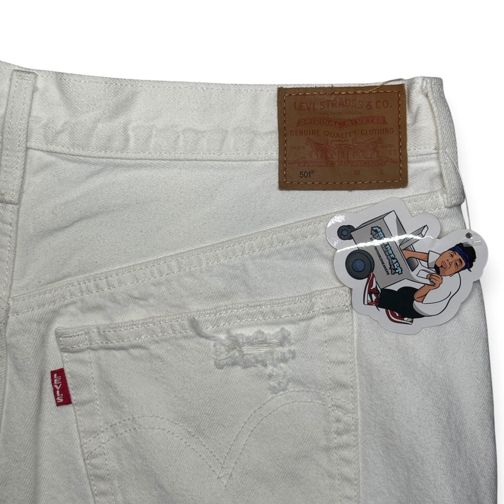 501 Premium Levis Shorts 33" M/L White