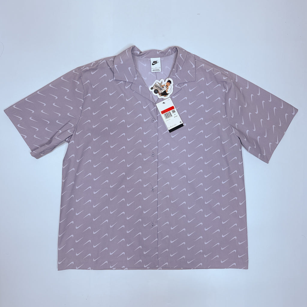 NWT Nike Check Woven Button Up L