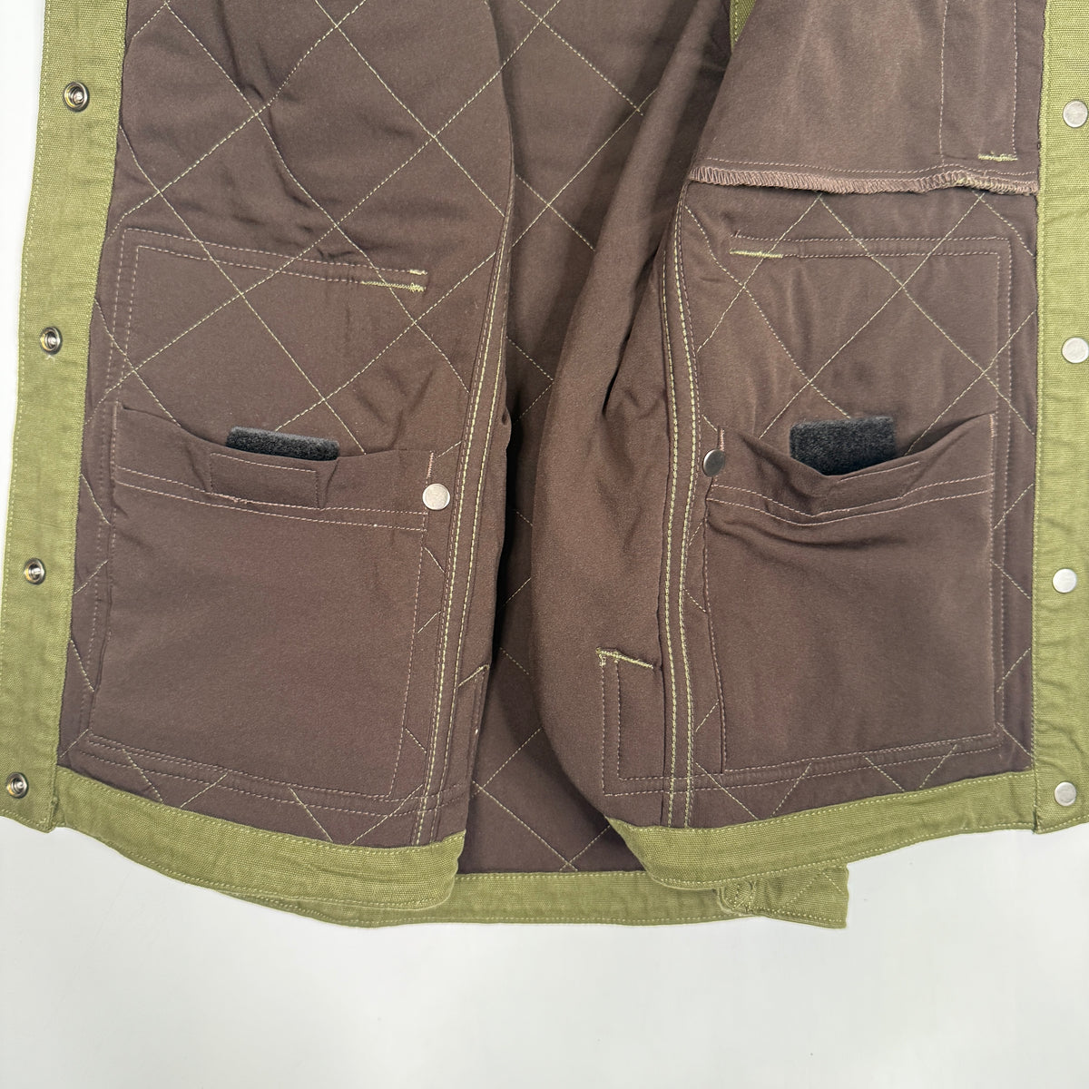 Carhartt Rugged Flex Relaxed Fit Canvas Insulated Rib Collar Vest M Basil