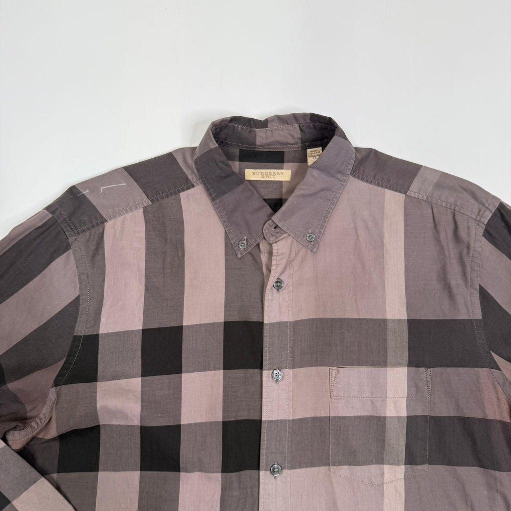 Burberry Brit Exploded Check L/S Button Up M/L