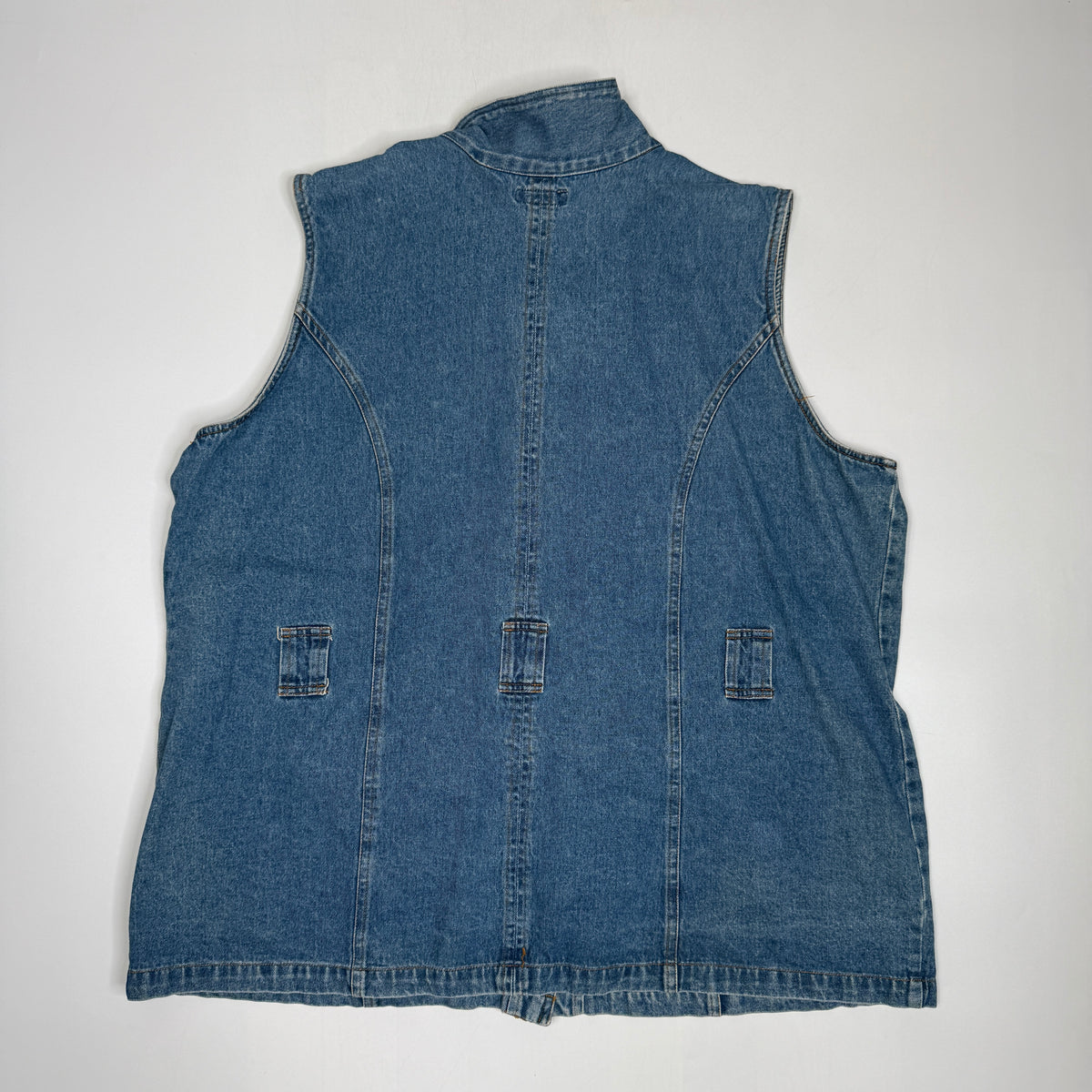 VTG The Avenue Utility Vest Denim Vest XL Wmn