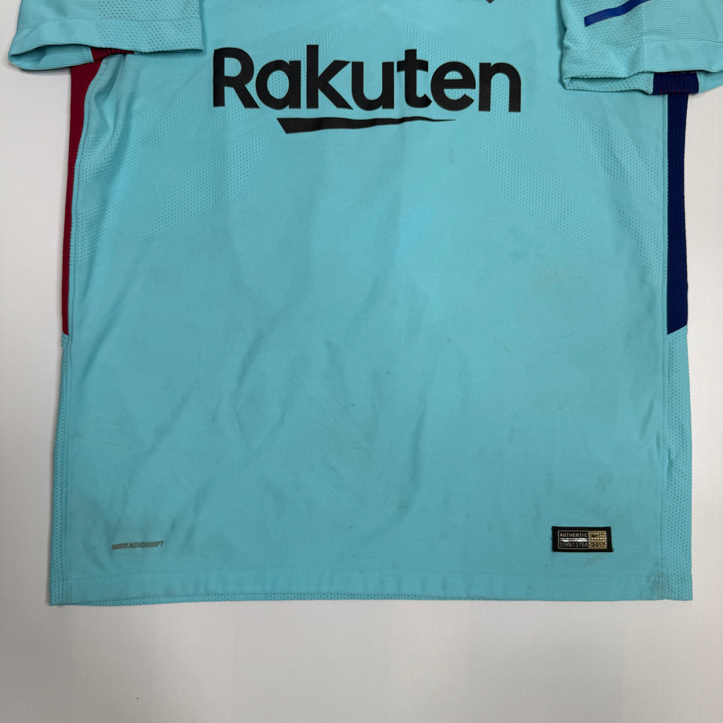 Nike 2017 Barcelona Messi Player Soccer Jersey L Away